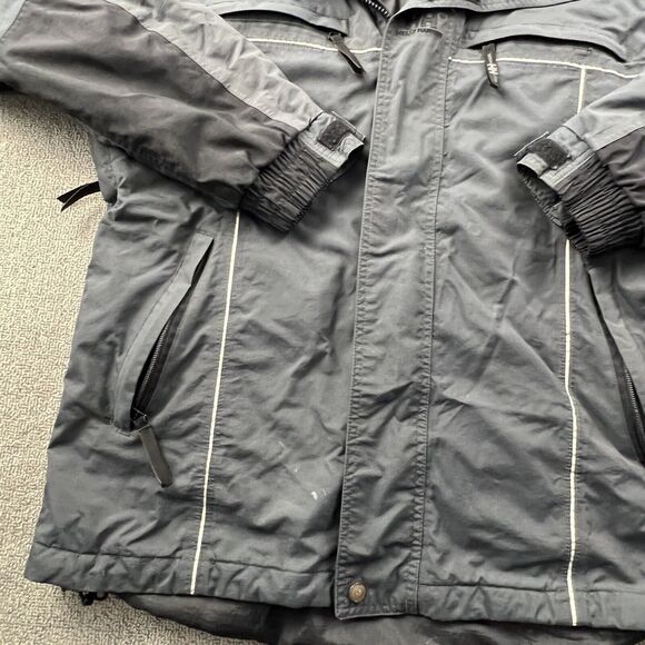 Helly Hansen Jacket Adult Medium Gray Full Zip Long Sleeve Outdoor Casual Men's - Picture 7 of 15